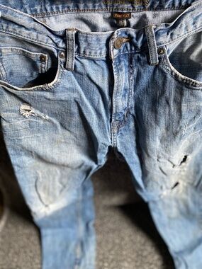 American Eagle Outfitters Light Blue Slim Distressed Jeans